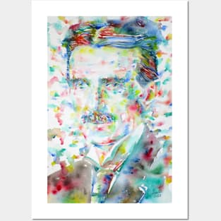 NIKOLA TESLA watercolor portrait .5 Posters and Art